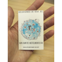 Thema gericht kaartje voor jouw geluksengeltje