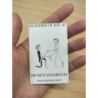 Thema gericht kaartje voor jouw geluksengeltje