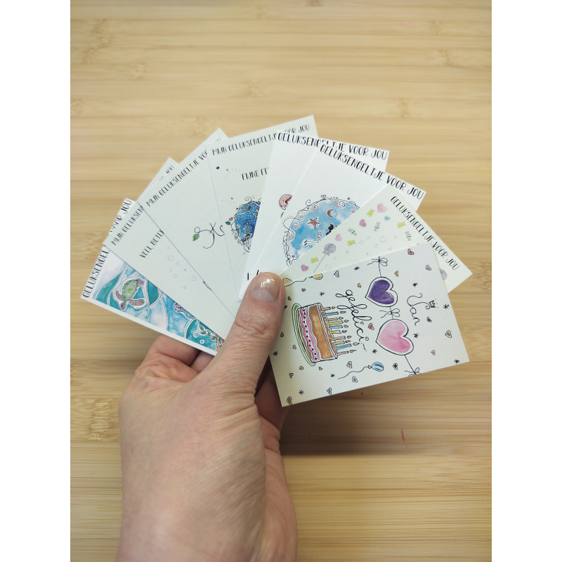 Thema gericht kaartje voor jouw geluksengeltje