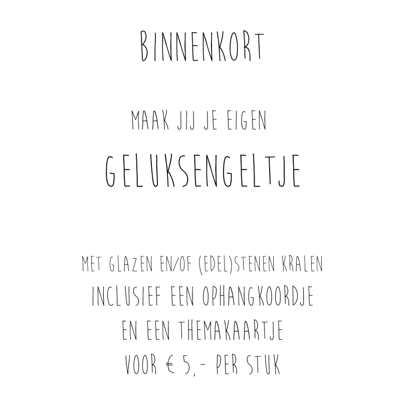 DIY Geluksengeltje Maken: Glazen & Edelstenen Kralen Kit