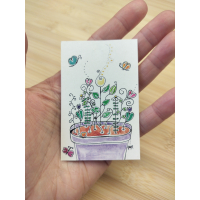 Thema gericht kaartje voor jouw geluksengeltje