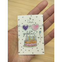 Thema gericht kaartje voor jouw geluksengeltje