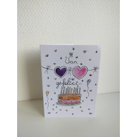 Wenskaart Gefelicitaart - Felicitatiekaart inclusief envelop