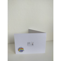 Wenskaart Regenboog - Vrolijke kaart inclusief envelop
