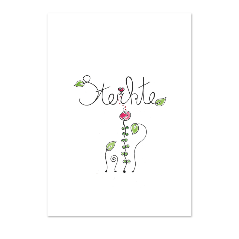 Sterkte Wenskaart - Medelevende kaart inclusief envelop 