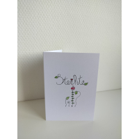 Sterkte Wenskaart - Medelevende kaart inclusief envelop 