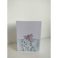 Wenskaart Waterlelie - Rustgevende kaart inclusief envelop