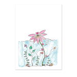 Wenskaart Waterlelie - Rustgevende kaart inclusief envelop